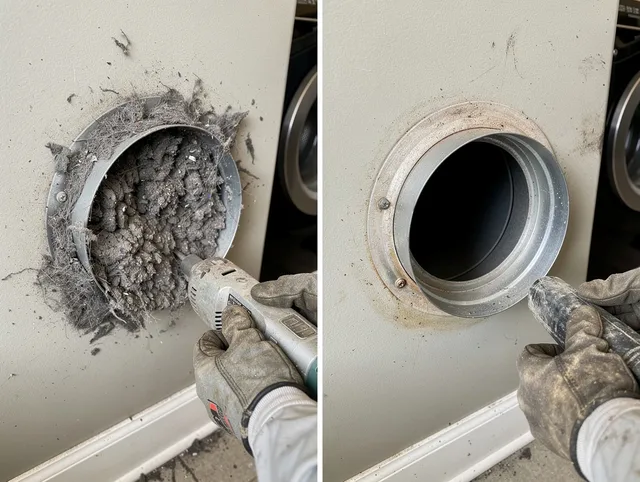 Professional clogged vent cleaning by Hartford Dryer Vent Cleaning in Hartford