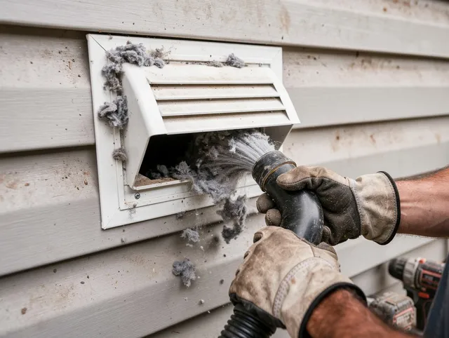 Professional dryer vent cleaning by Hartford Dryer Vent Cleaning in Hartford