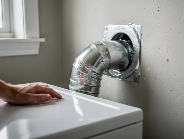 Hartford Dryer Vent Cleaning expert performing professional dryer vent repair and installation in Hartford
