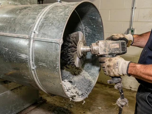 Industrial-grade dryer vent cleaning by Hartford Dryer Vent Cleaning in Hartford