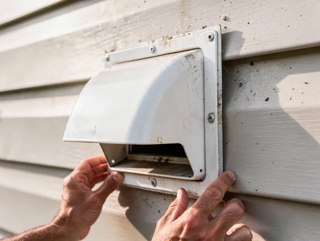 Hartford Dryer Vent Cleaning technician delivering thorough residential dryer vent cleaning service in Hartford